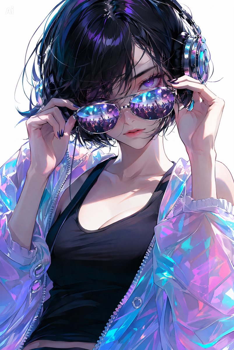 Cyber Club Anime Fashion Portrait