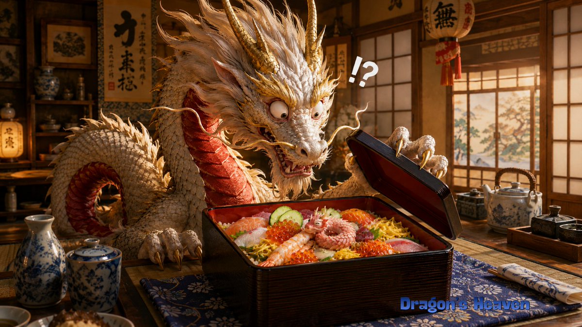 Shocked Dragon Opens Chirashi Sushi