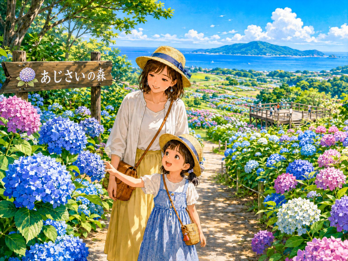 Coastal Hydrangea Garden Walk