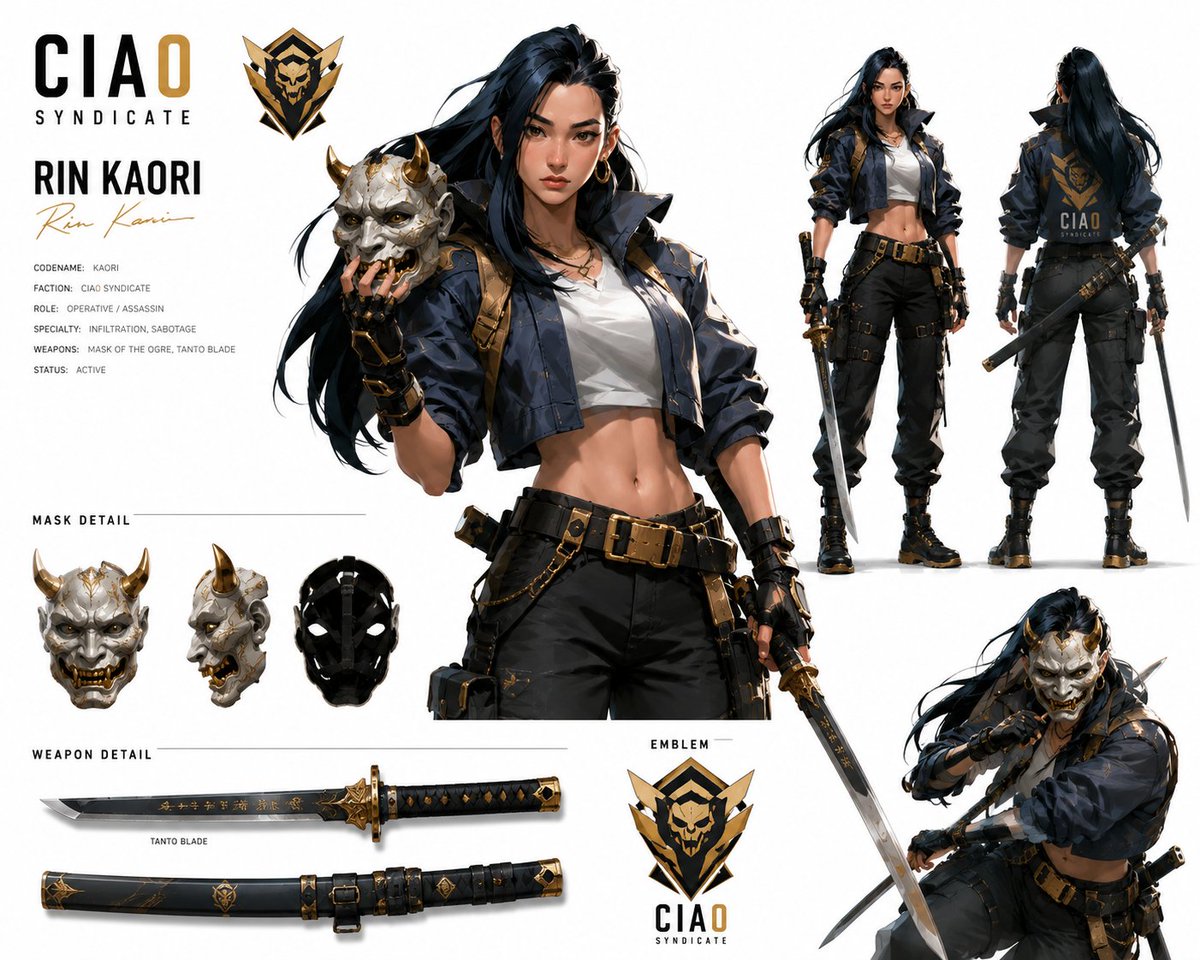 Game Asset - Rin Kaori Assassin Bike Identity Board - Image 2