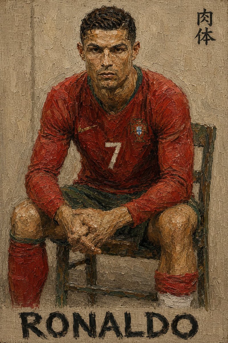 Lucian Freud Style Sports Portrait