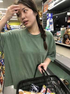 Candid Convenience Store iPhone Photo AI image template preview