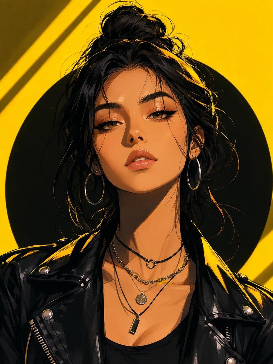Neon Pop Art Editorial Illustration reference image 1