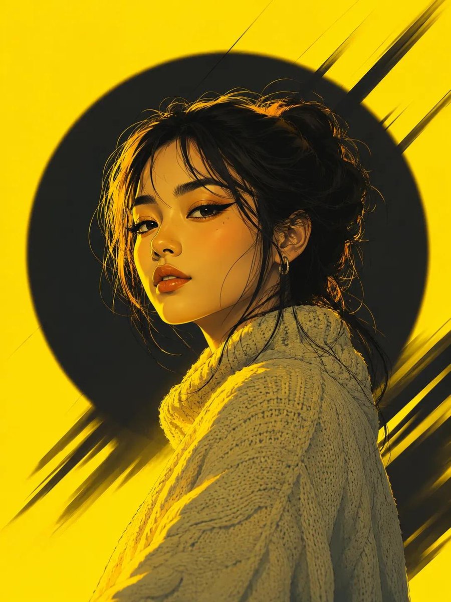 Neon Pop Art Editorial Illustration