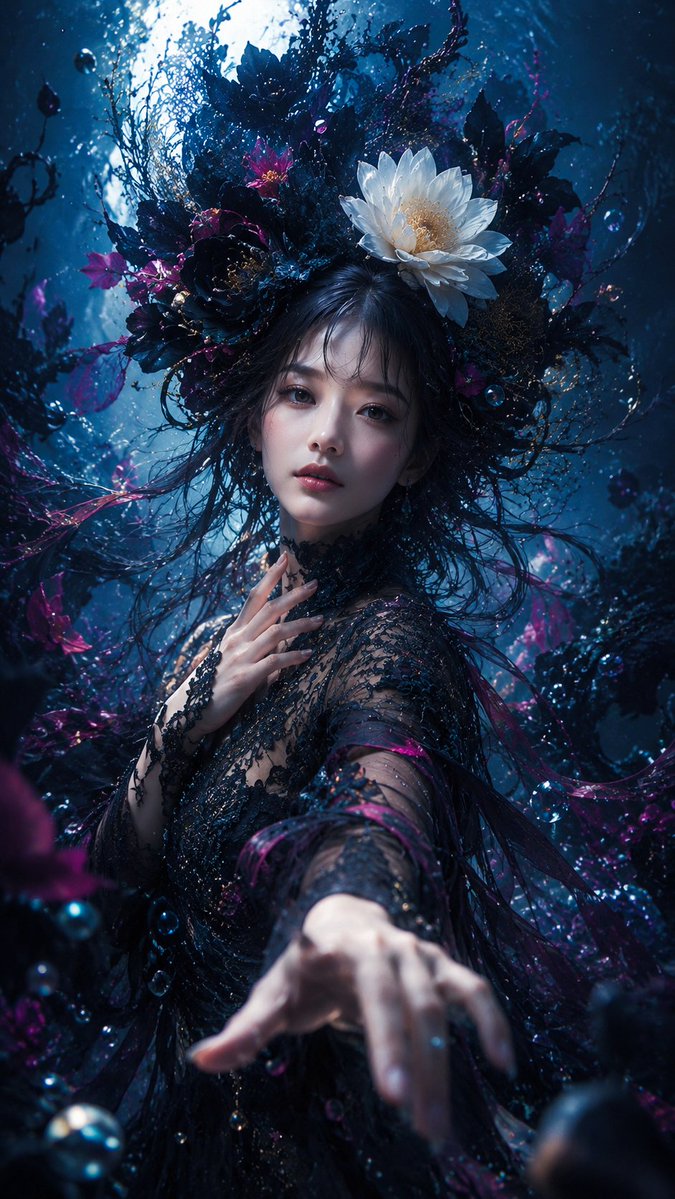 Social Media Post - Gothic Fairy in Twilight Pond - Image 3