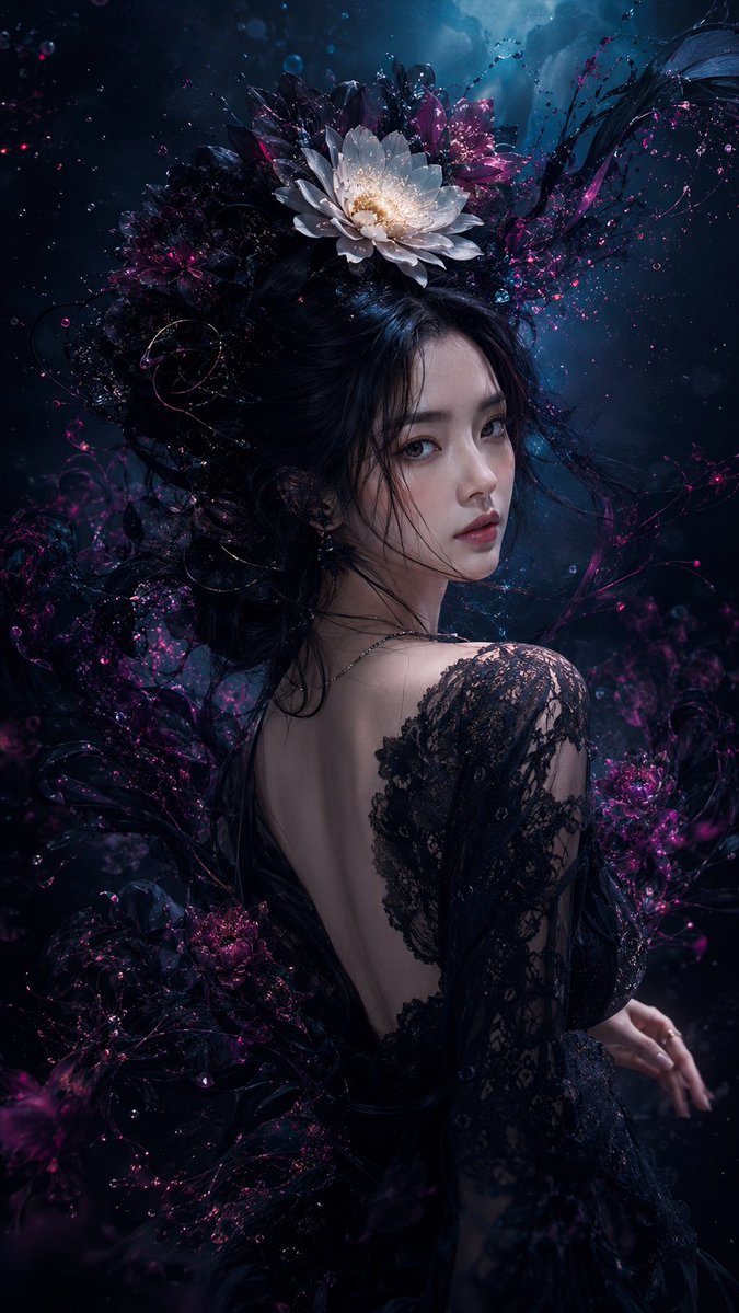 Social Media Post - Gothic Fairy in Twilight Pond - Image 2