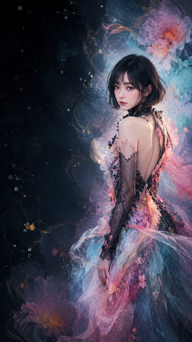 Ethereal Floral Couture Portrait