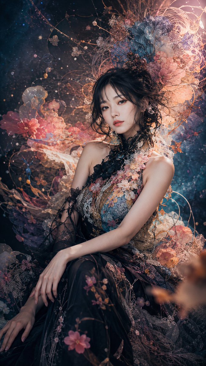 Social Media Post - Ethereal Floral Fantasy Portrait - Image 2