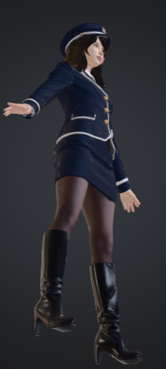 Photorealistic Railway Uniform Portrait reference image 1