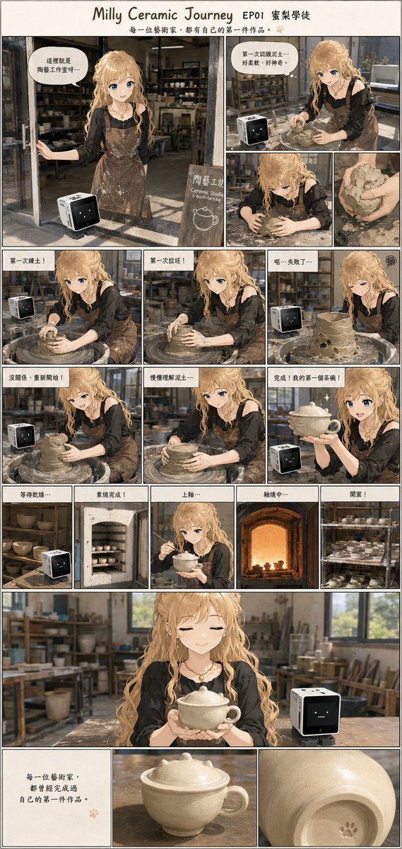 Milly Ceramic Journey Comic Page