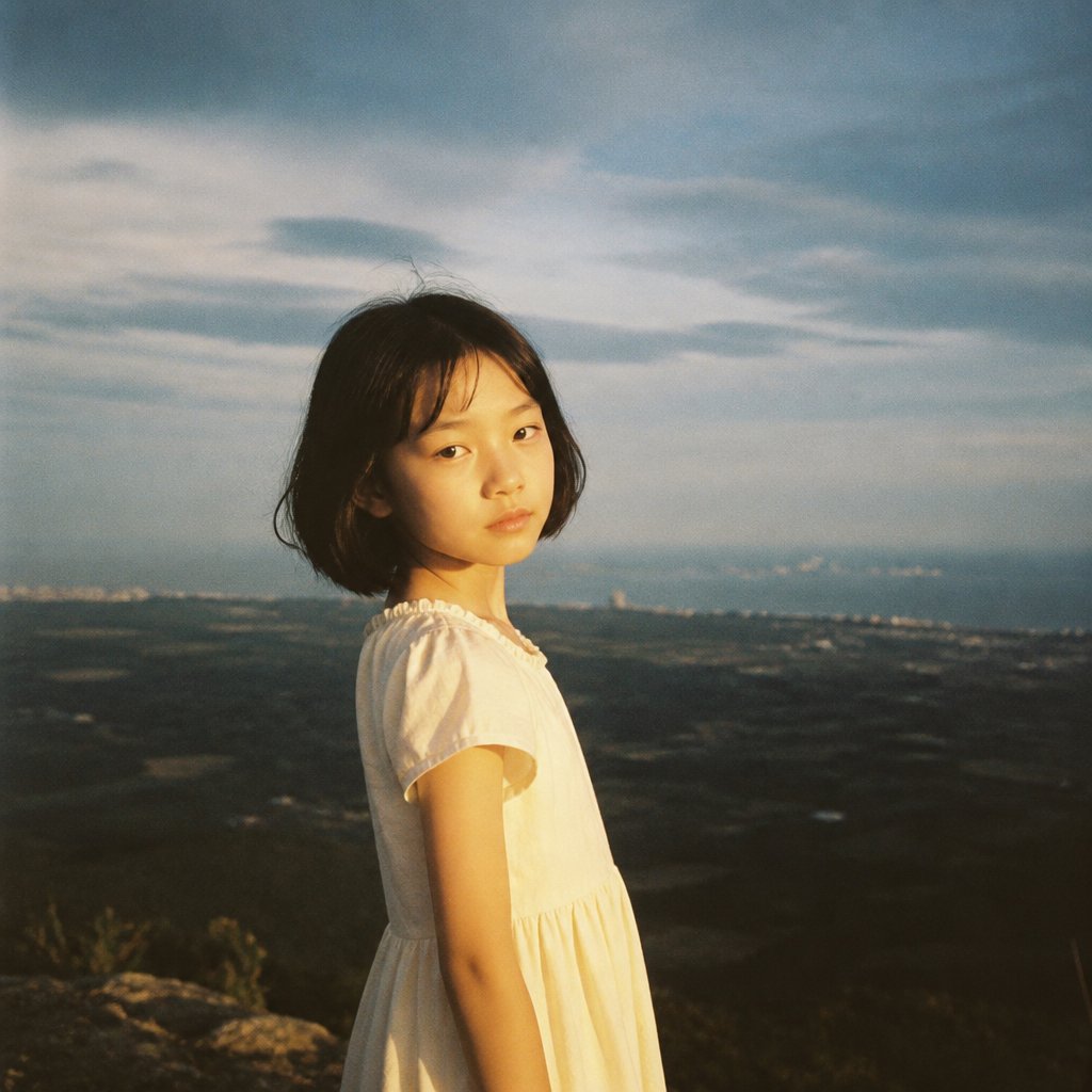 Girl on Vast Overlook
