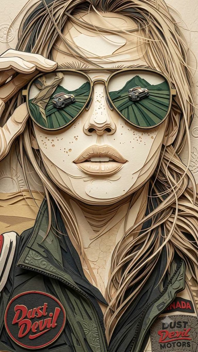 Multi-Layered Paper Relief Sculpture 3
