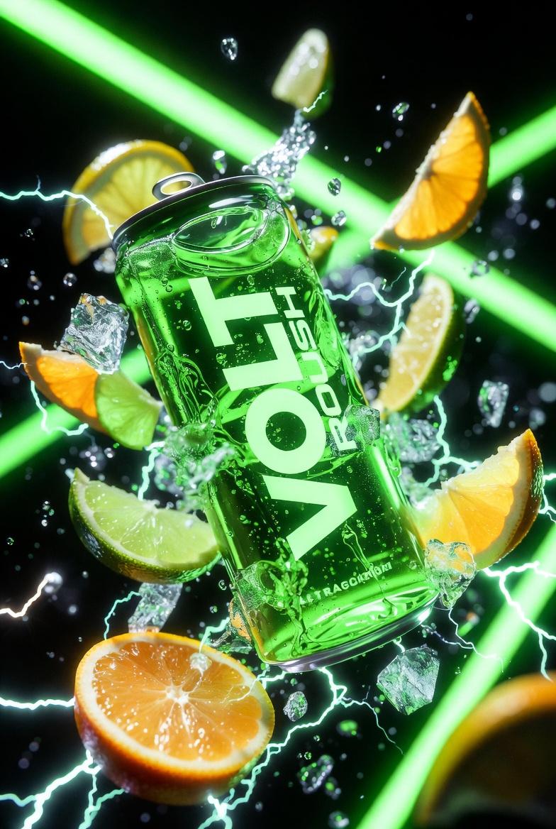 Product Marketing - Neon Energy Drink Product Shot - Image 3