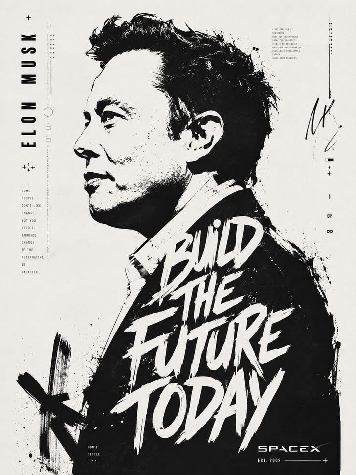 Premium Monochrome Editorial Poster