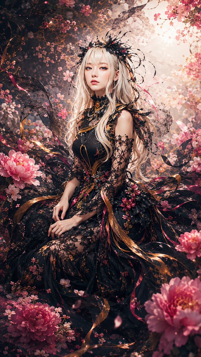 Profile / Avatar - Gothic Blossom Anime Portrait - Image 2