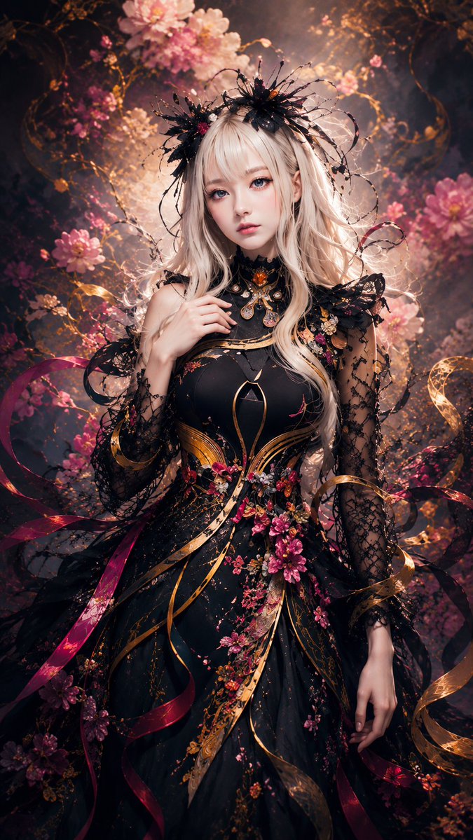 Profile / Avatar - Gothic Blossom Anime Portrait - Image 4