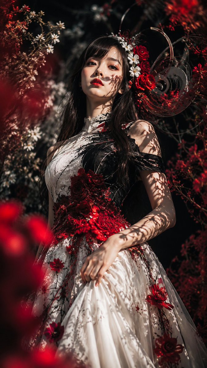 Social Media Post - Gothic Floral Garden Portrait - Image 3