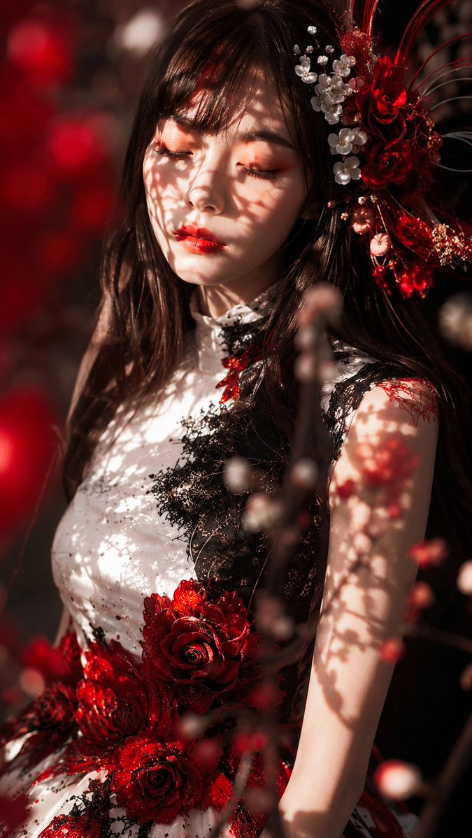 Social Media Post - Gothic Floral Garden Portrait - Image 2