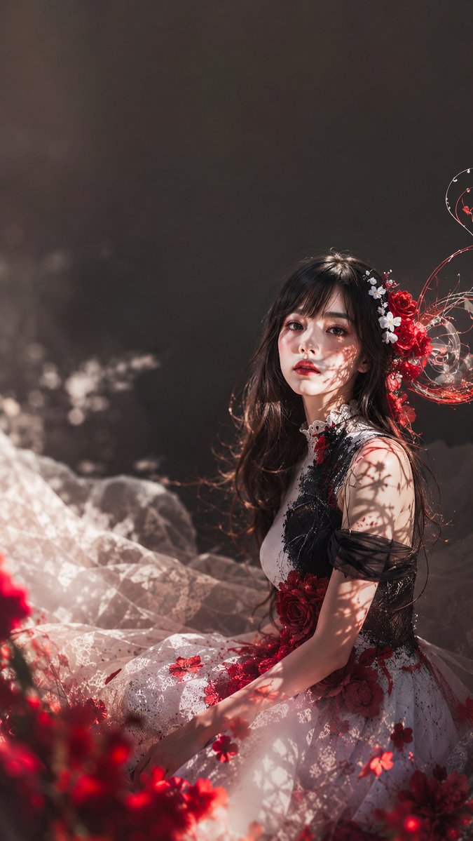 Social Media Post - Gothic Floral Garden Portrait - Image 4