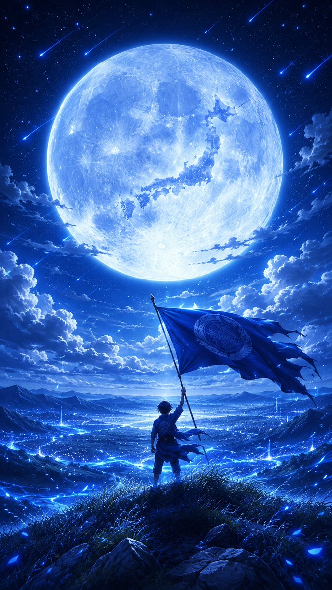 Samurai Blue Moon Over Japan