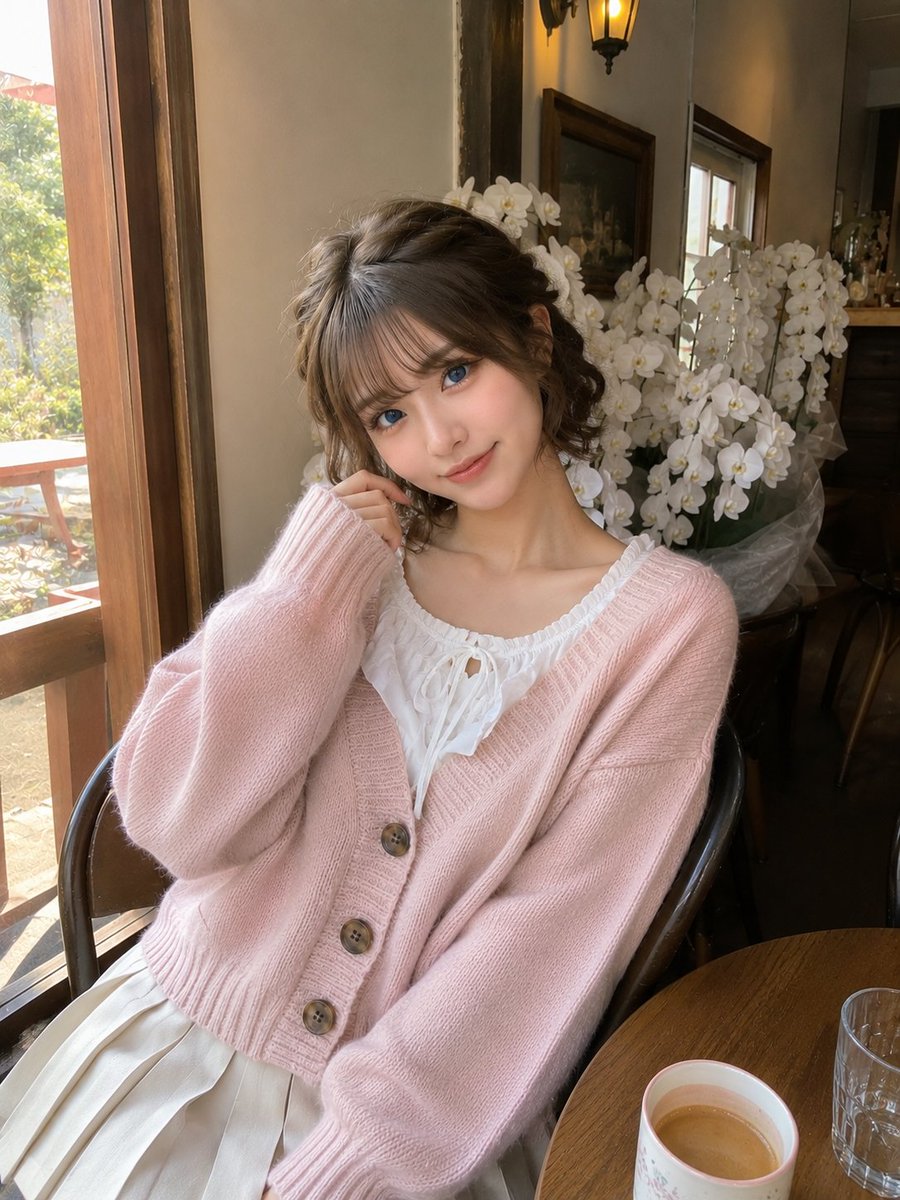 Candid Smartphone Cafe Portrait