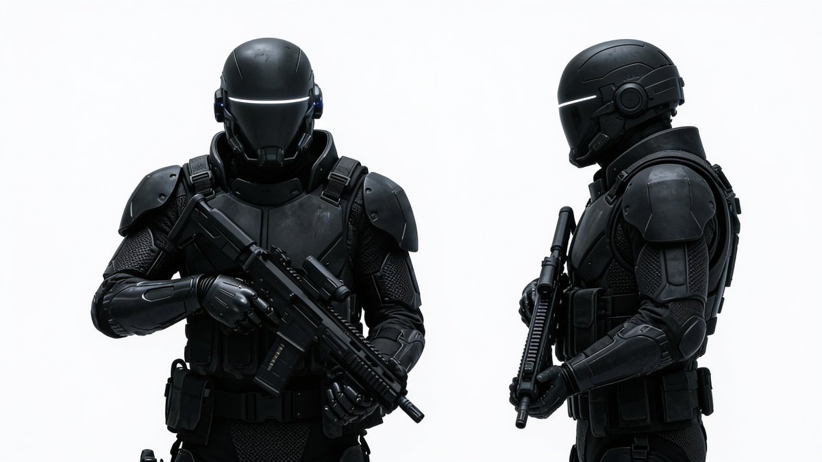 Game Asset - Sci-Fi Tactical Soldier Character Sheet - Image 1