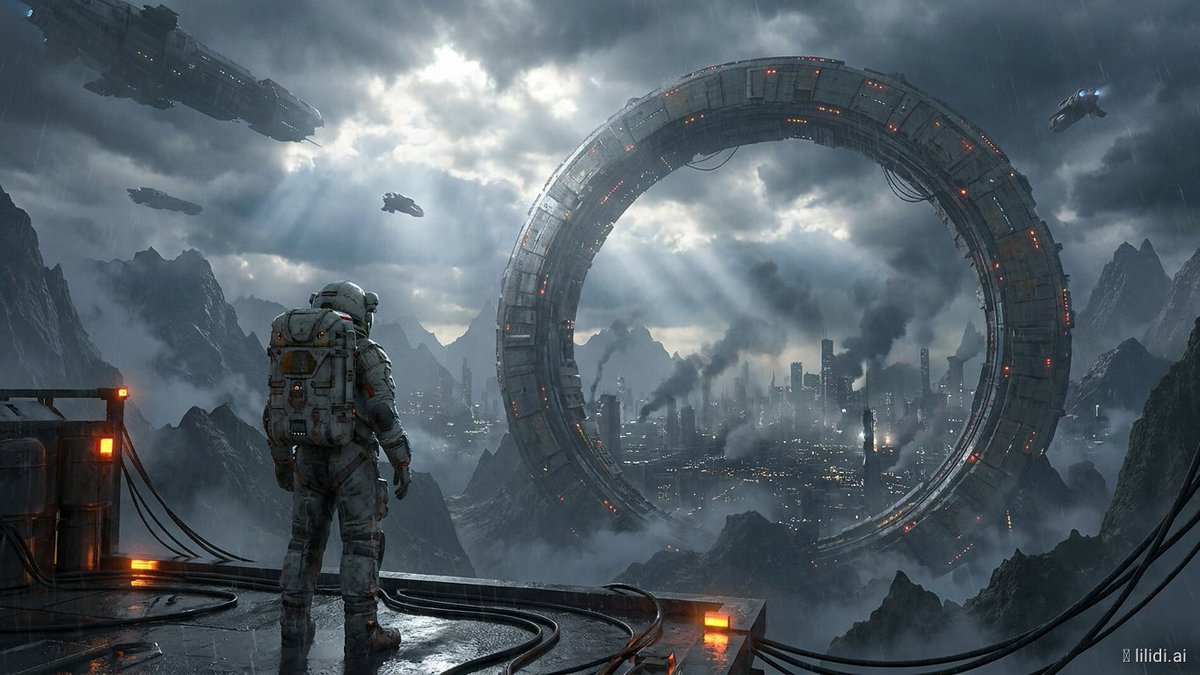 Game Asset - Futuristic Ring Megacity Concept Art - Image 1