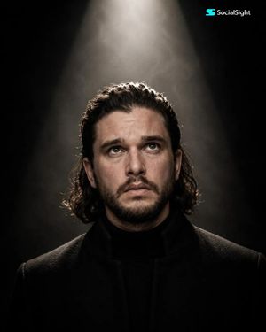 Cinematic Spotlight Studio Portrait AI image template preview