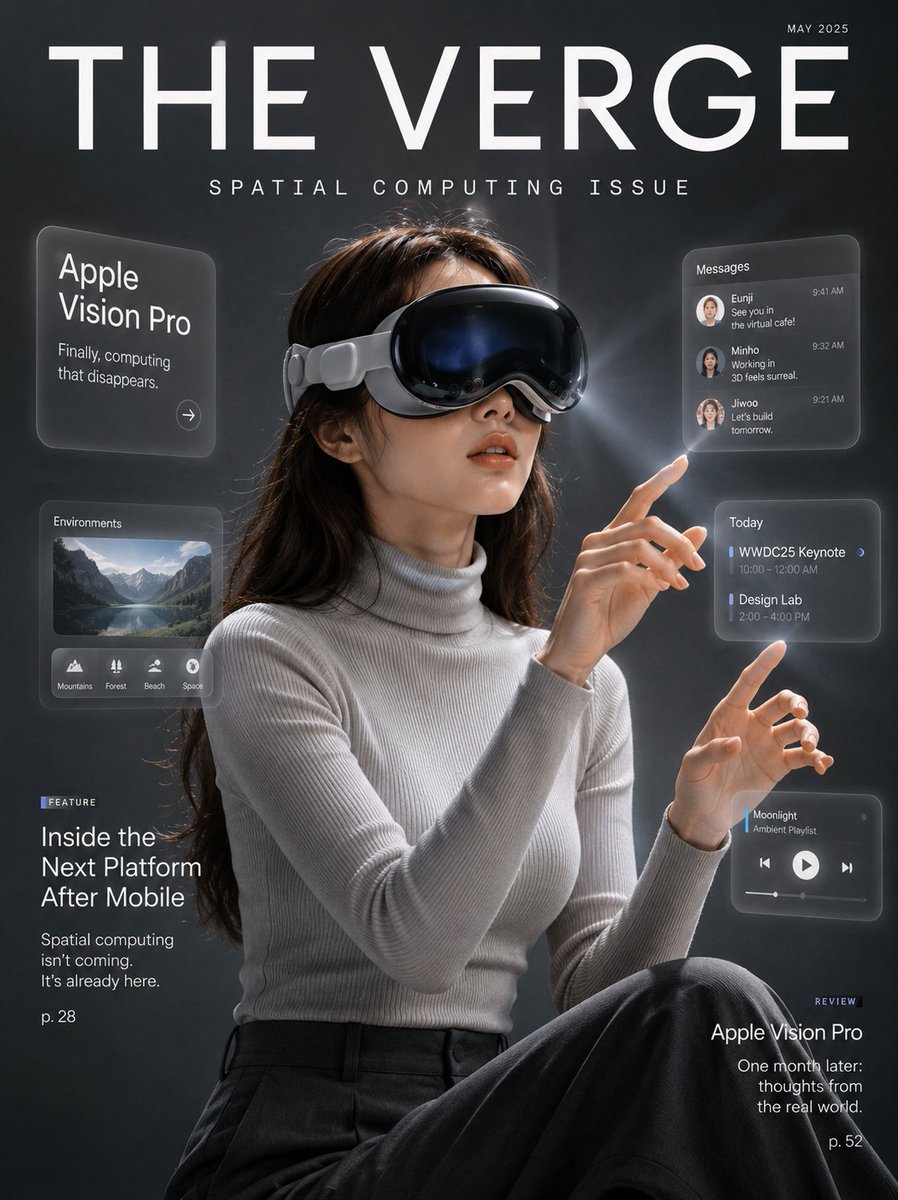 Spatial Computing Tech Magazine Cover