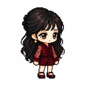 MapleStory Style Pixel Avatar Generator AI image template preview