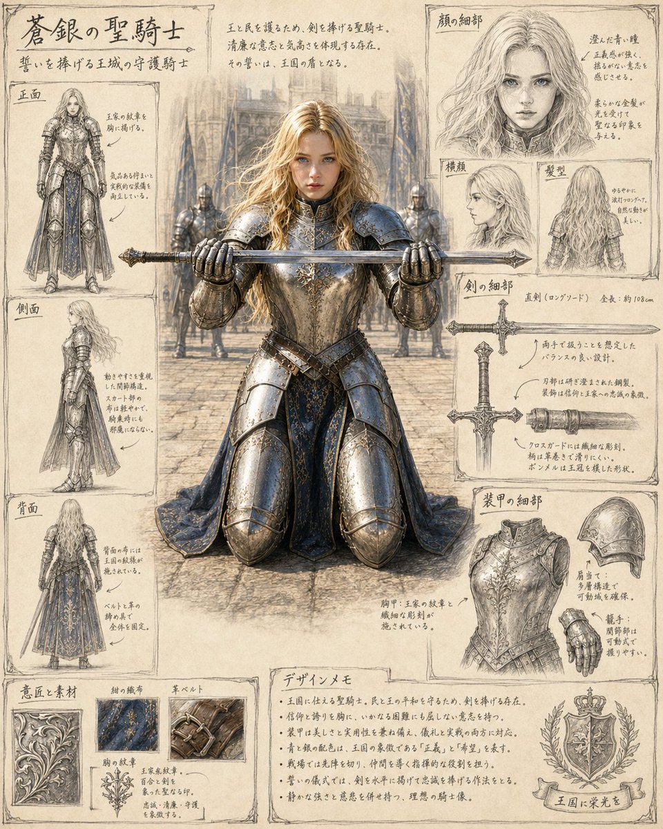 Character Reference Sheet Style