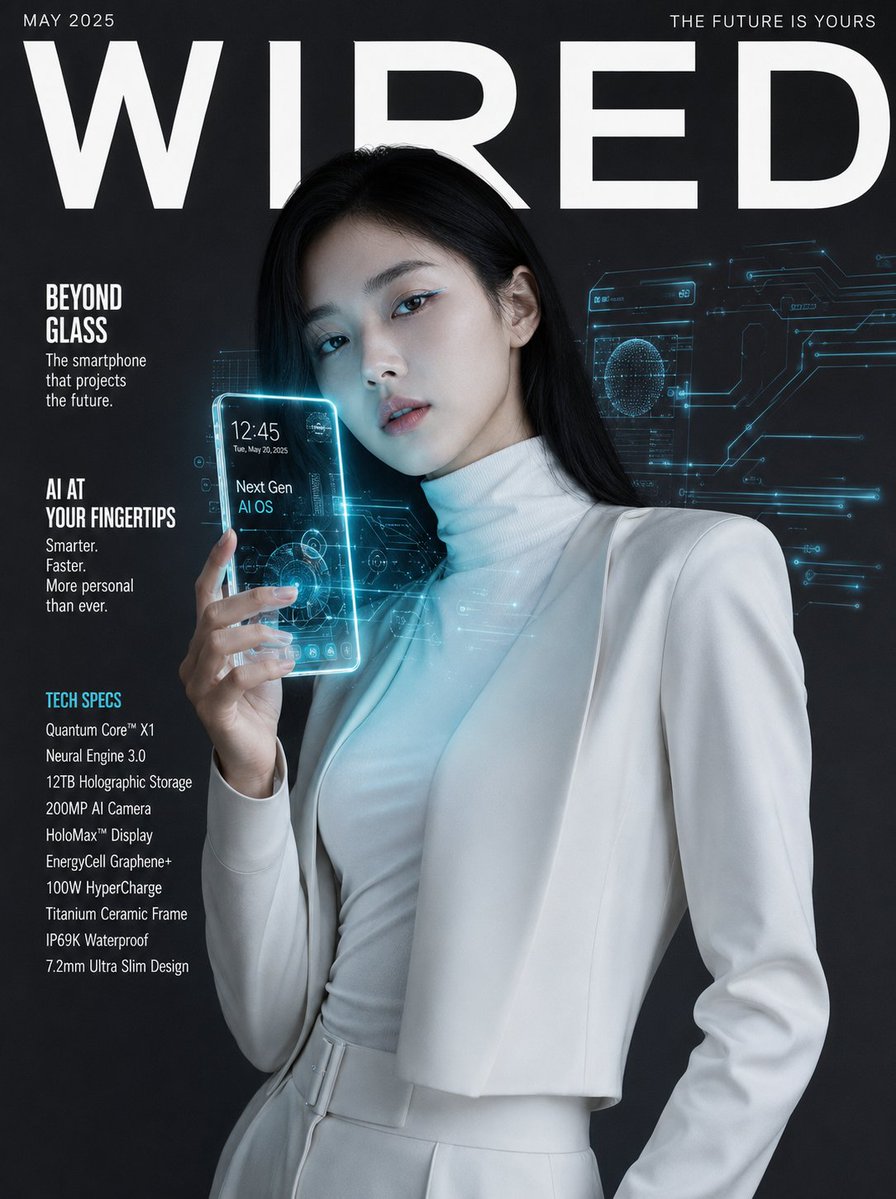 Ultra-Realistic Tech Magazine Cover