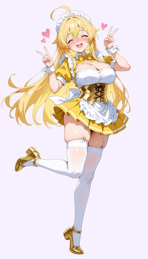 Anime Maid Transformation AI image template preview