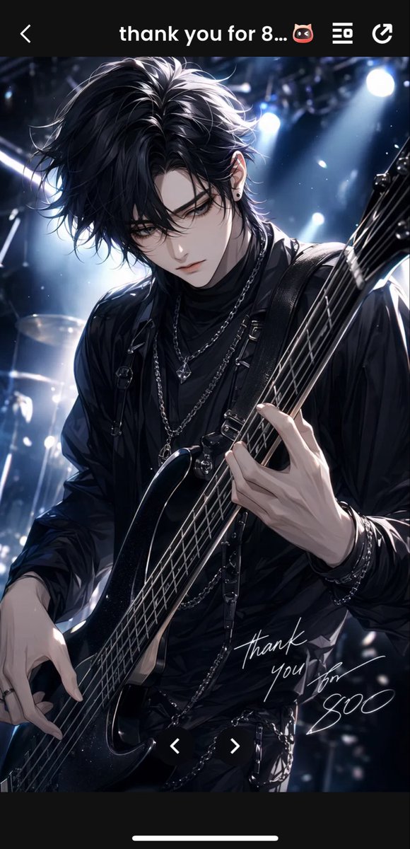 Gothic Anime Bassist Story Screen