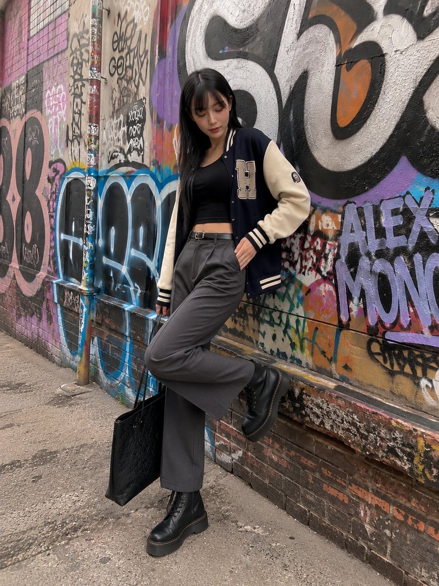 Urban Fashion Portrait Prompt example 2