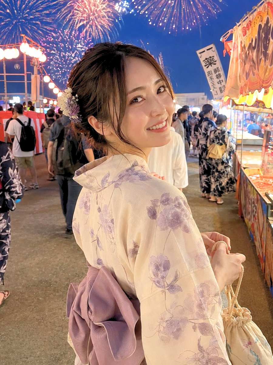 Japanese Fireworks Festival Yukata Portrait example 2