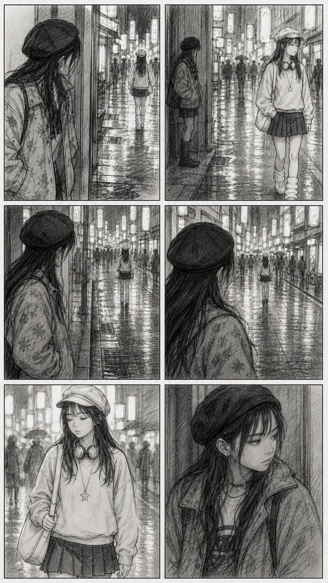 Rainy City Manga Storyboard