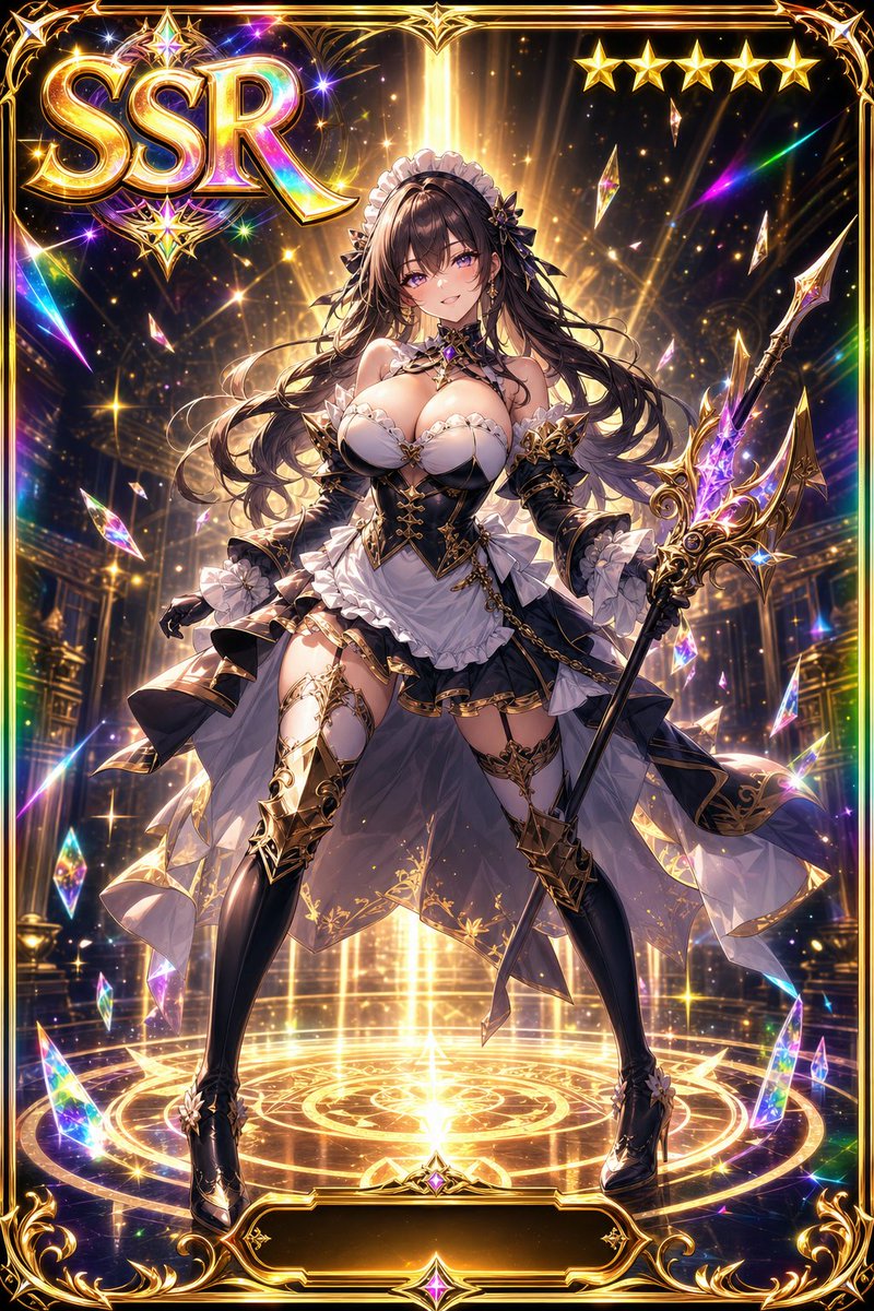 SSR Fantasy Gacha Character Card