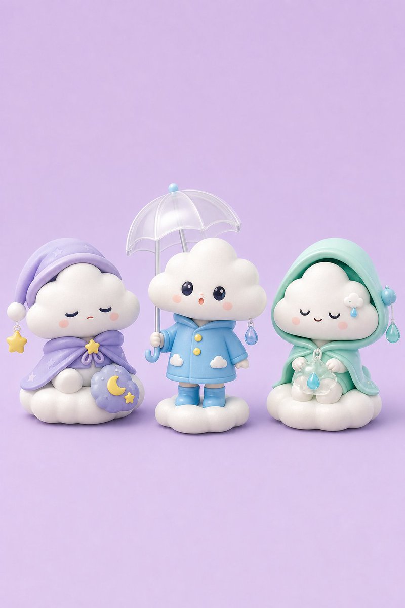 Tiny Weather Companion Figurines