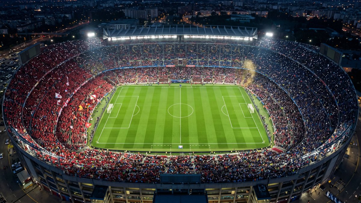 Aerial Championship Night Stadium