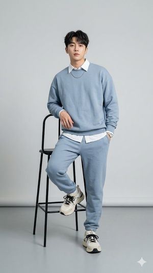 K-Fashion Studio Portrait AI image template preview