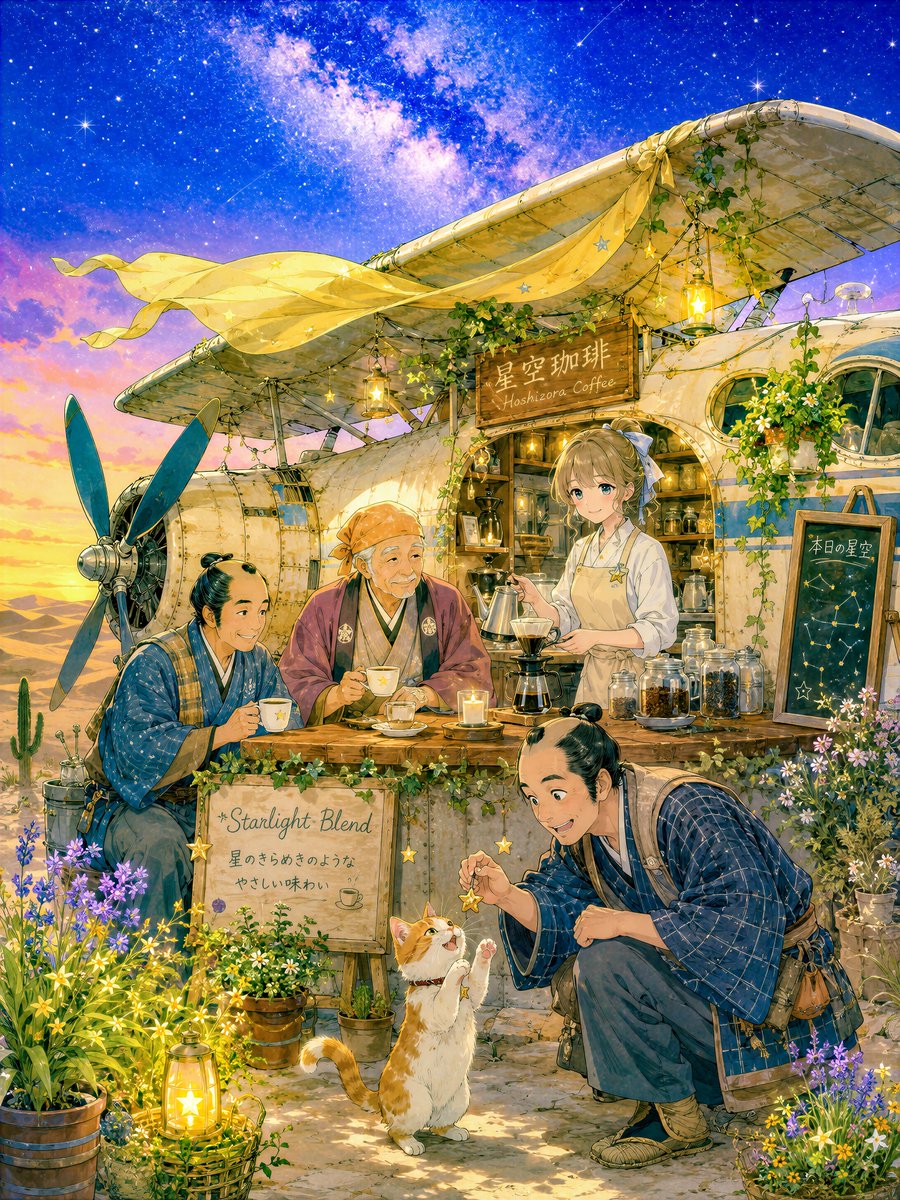 Desert Crash Cafe Fantasy Scenery
