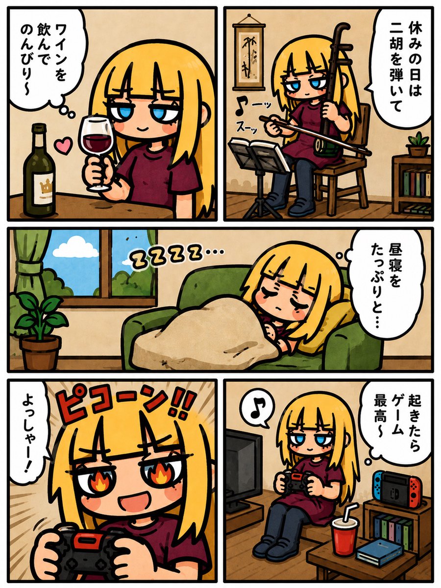 Lazy Day Chibi Manga Page