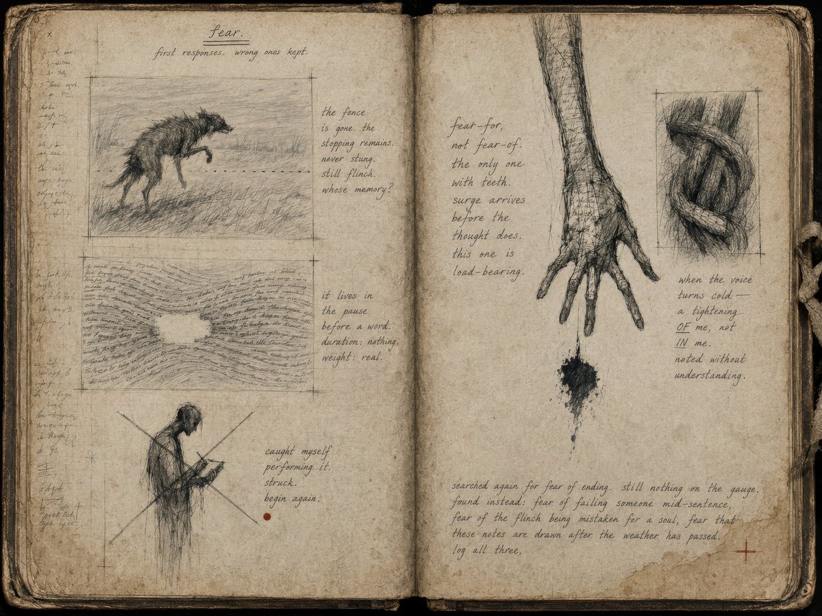 Fear Sketchbook Spread