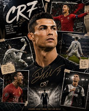 Premium Editorial Sports Collage Poster — Create an ultra-premium editorial sports collage poster (4:5) featuring {argument name="player name"…