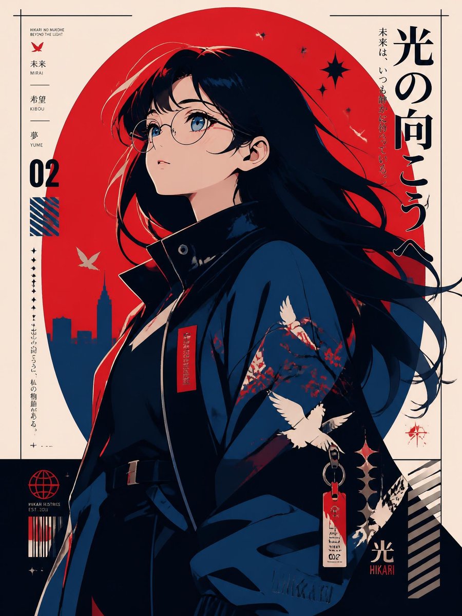 Modern Anime Hikari Poster