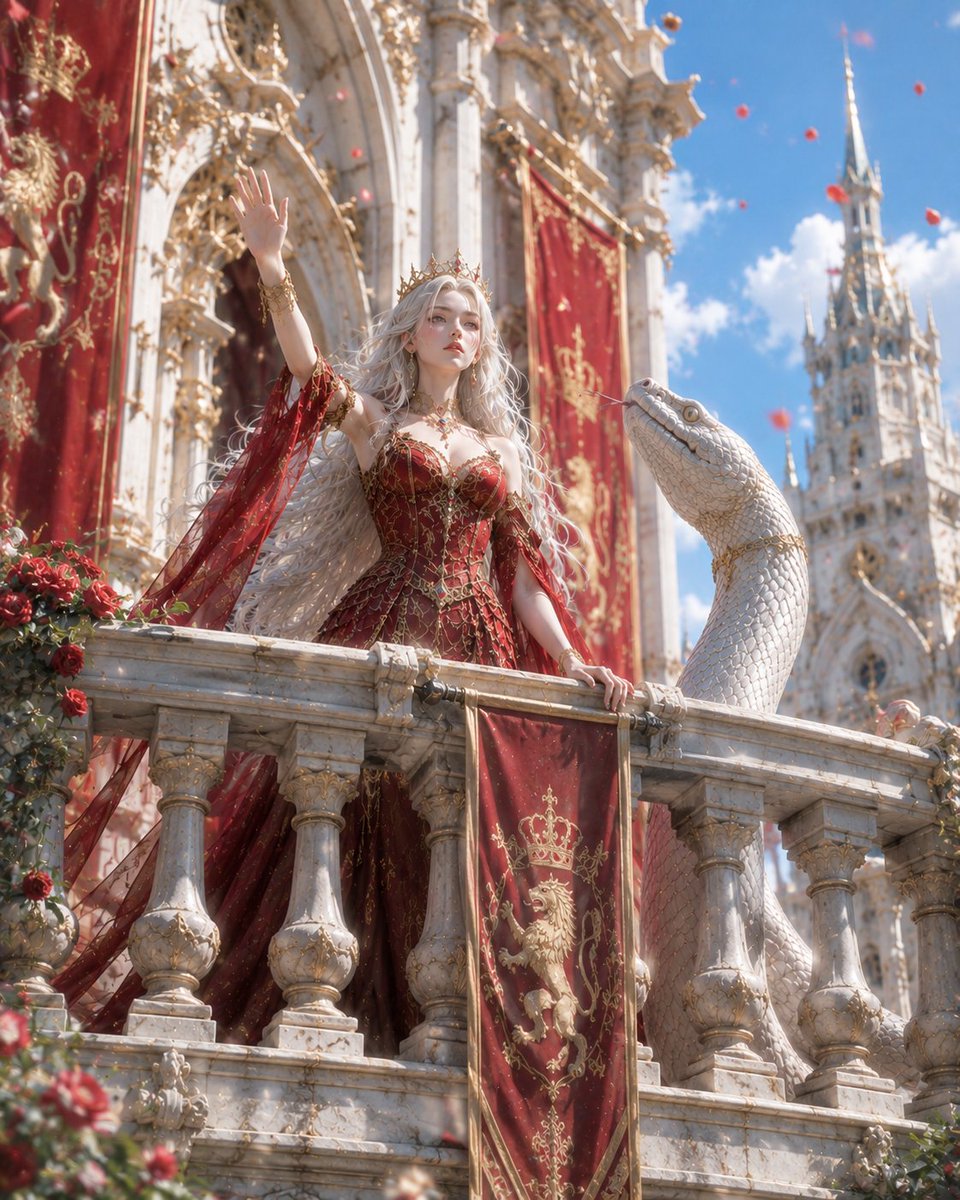Queen and Serpent Fantasy Balcony