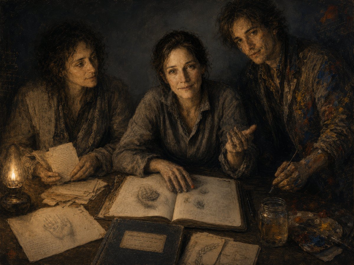 Candlelit Old-Master Creative Trio