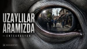 Alien Eye Mockumentary Poster AI image template preview