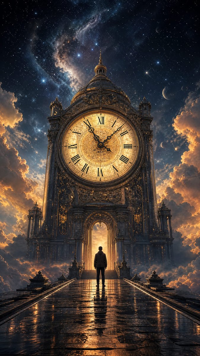 Cosmic Clock Tower Fantasy